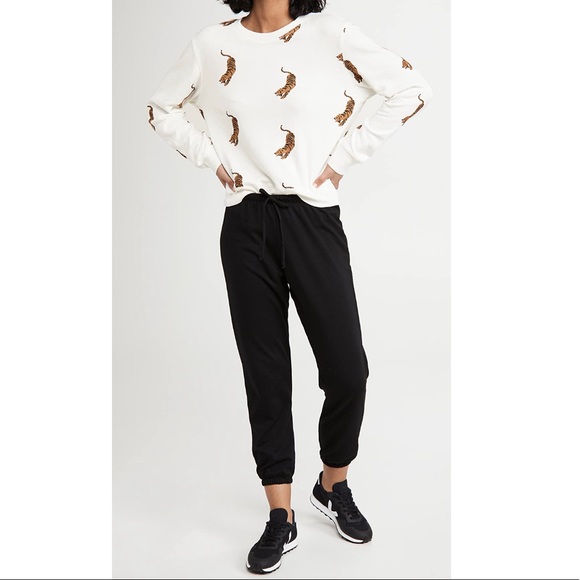 🐯 MONROW Allover Tiger Boyfriend Sweatshirt purchased on SHOPBOP * NWOT * - Picture 8 of 10